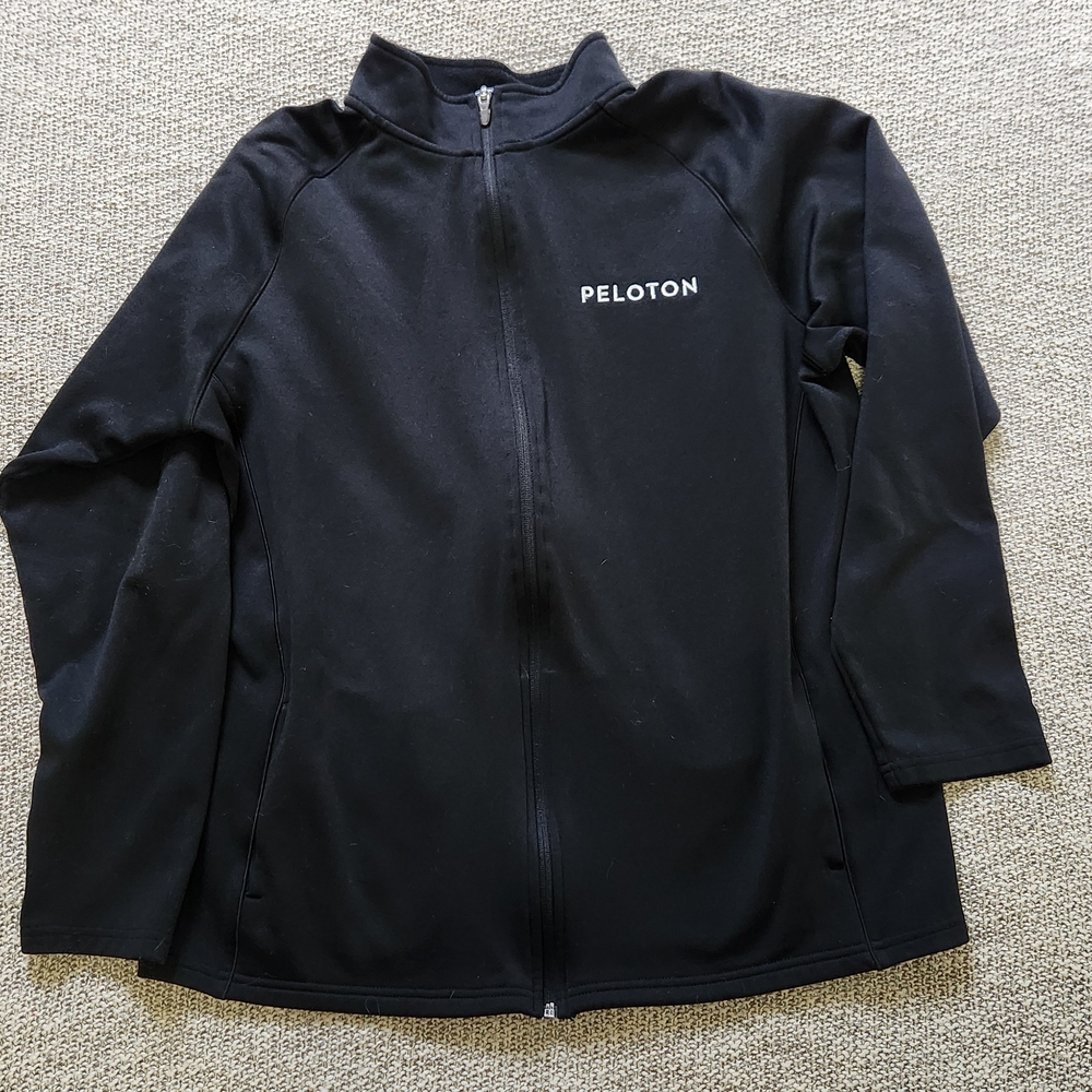 Peloton Black Champion Athletic Zip-Up Jacket